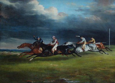 Horse Race called The Derby by Theodore Gericault